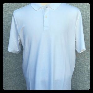 NWT Mens Joseph Abboud White Pima Cotton Polo XL